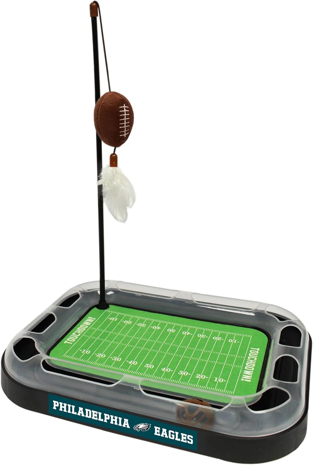 NFL Philadelphia Eagles Cat Scratcher with 5-in-1 Interactive Toy Kit