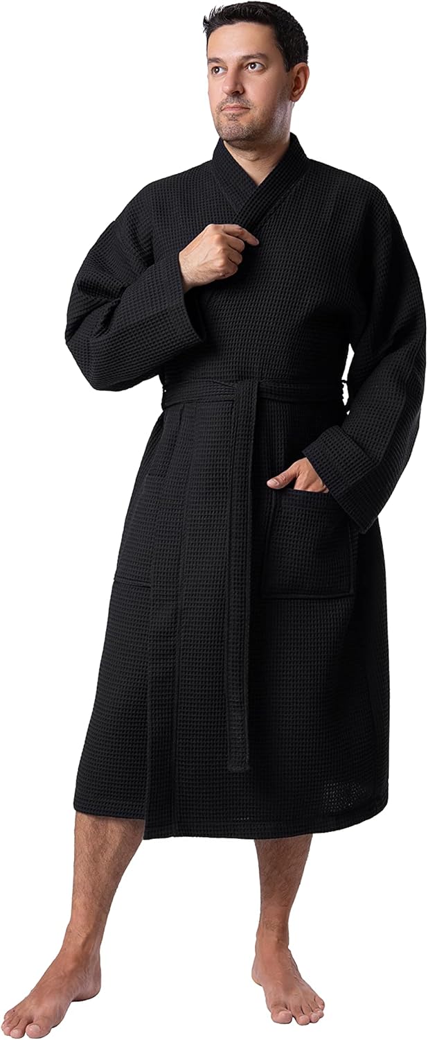 Waffle Robes For Men - Luxurious Turkish Cotton Bathrobes