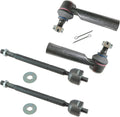 TRQ Front Inner & Outer Tie Rod Set Compatible with 2005-2022 Toyota