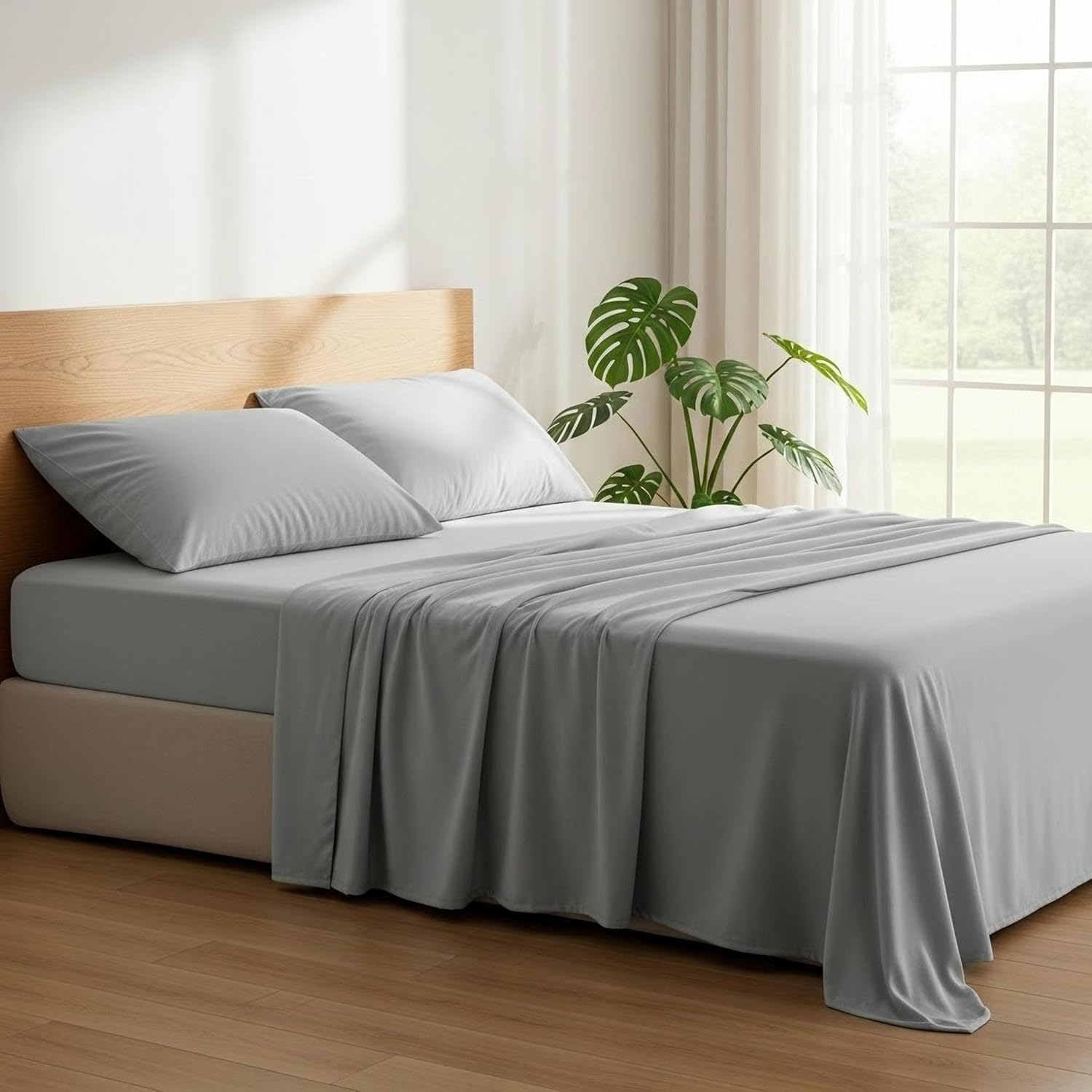 Mellanni King Sheets Set - Luxury Cooling Bed Sheets for Comfort