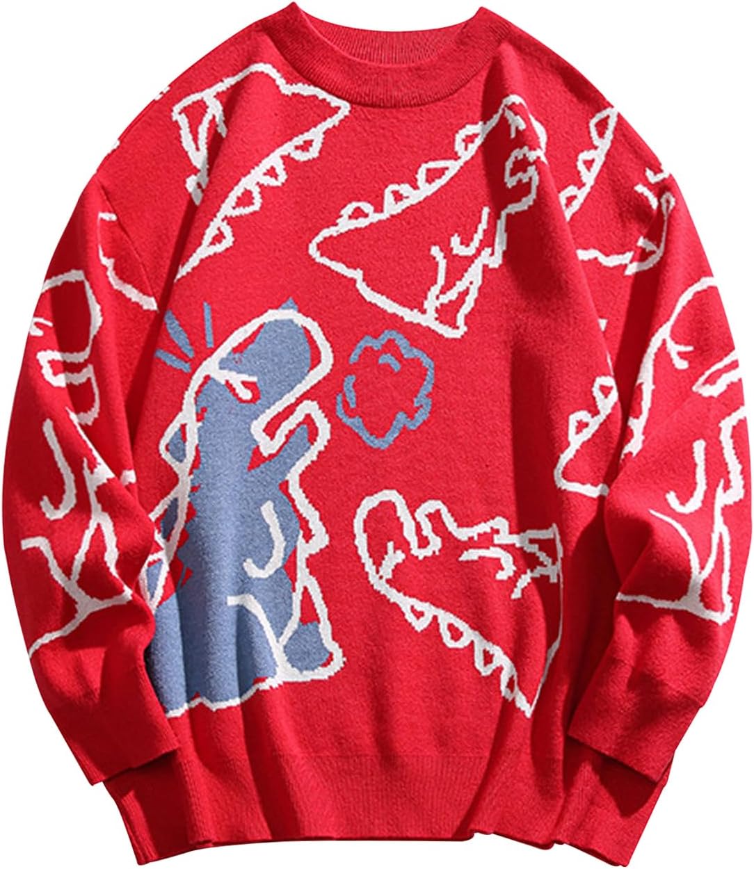 Dinosaur Sweater Women y2k Vintage Oversized Graphic Knit Top