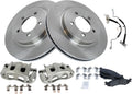 TRQ Front Brake Pad & Rotor Kit Ceramic Compatible with 2006-10