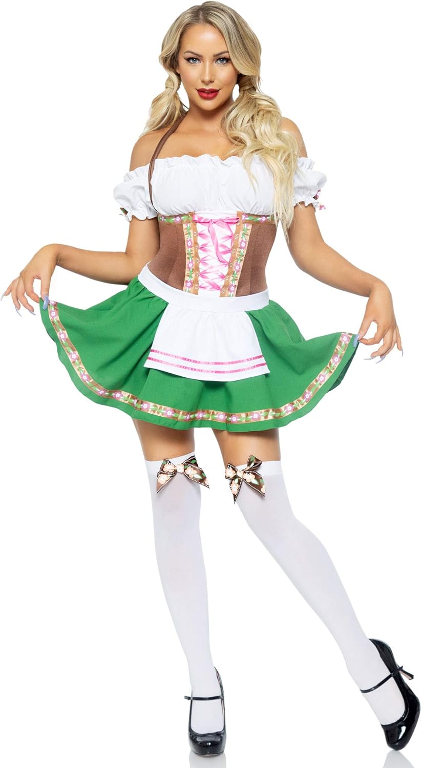 Gretchen Costume Dirndl Dress for Oktoberfest Celebrations