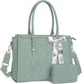 MOSISO Laptop Bag for Women PU Leather Tote - Spacious, Protective Fit