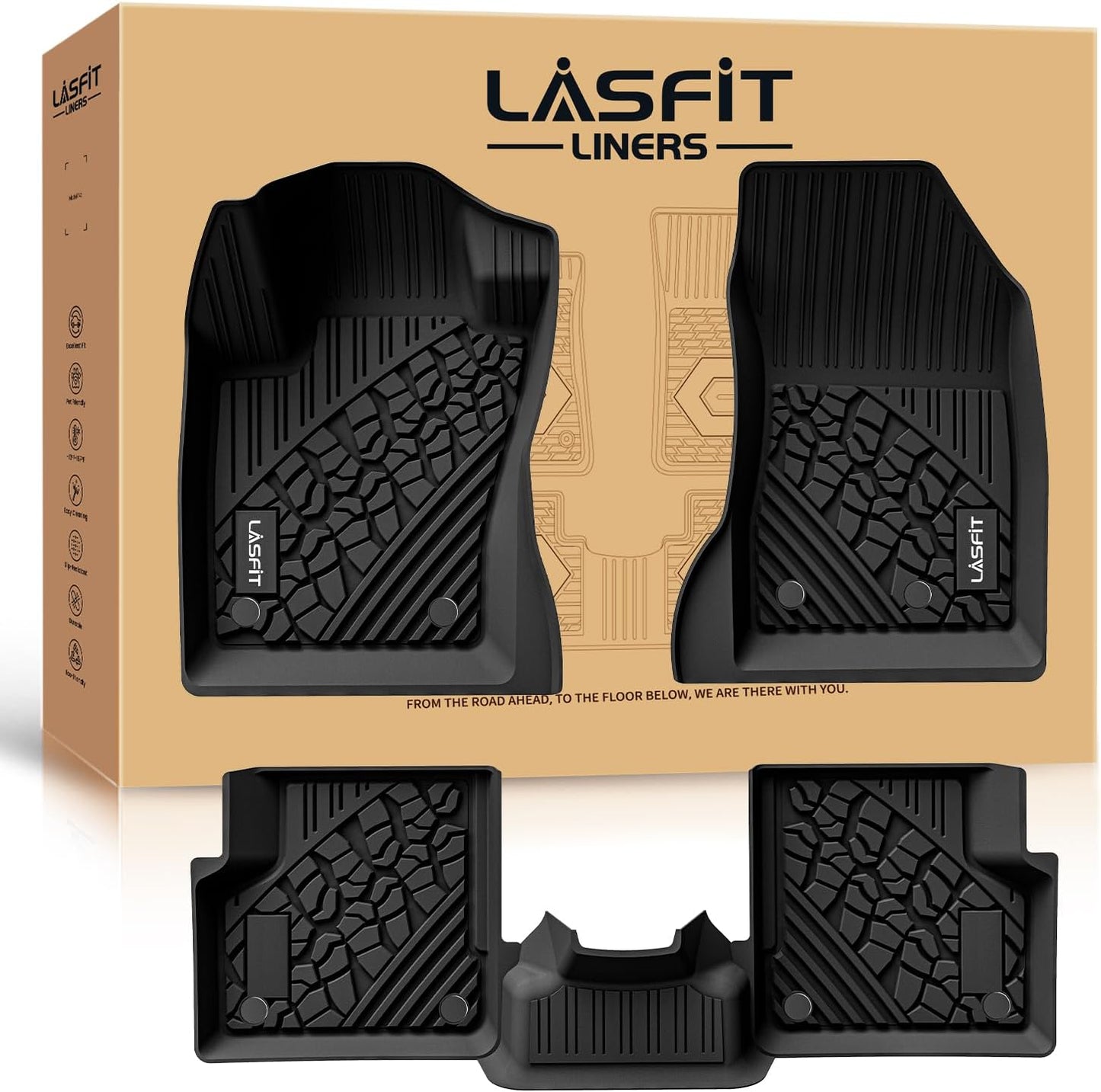Custom Fit LASFIT Floor Mats for Jeep Renegade 2015-2023