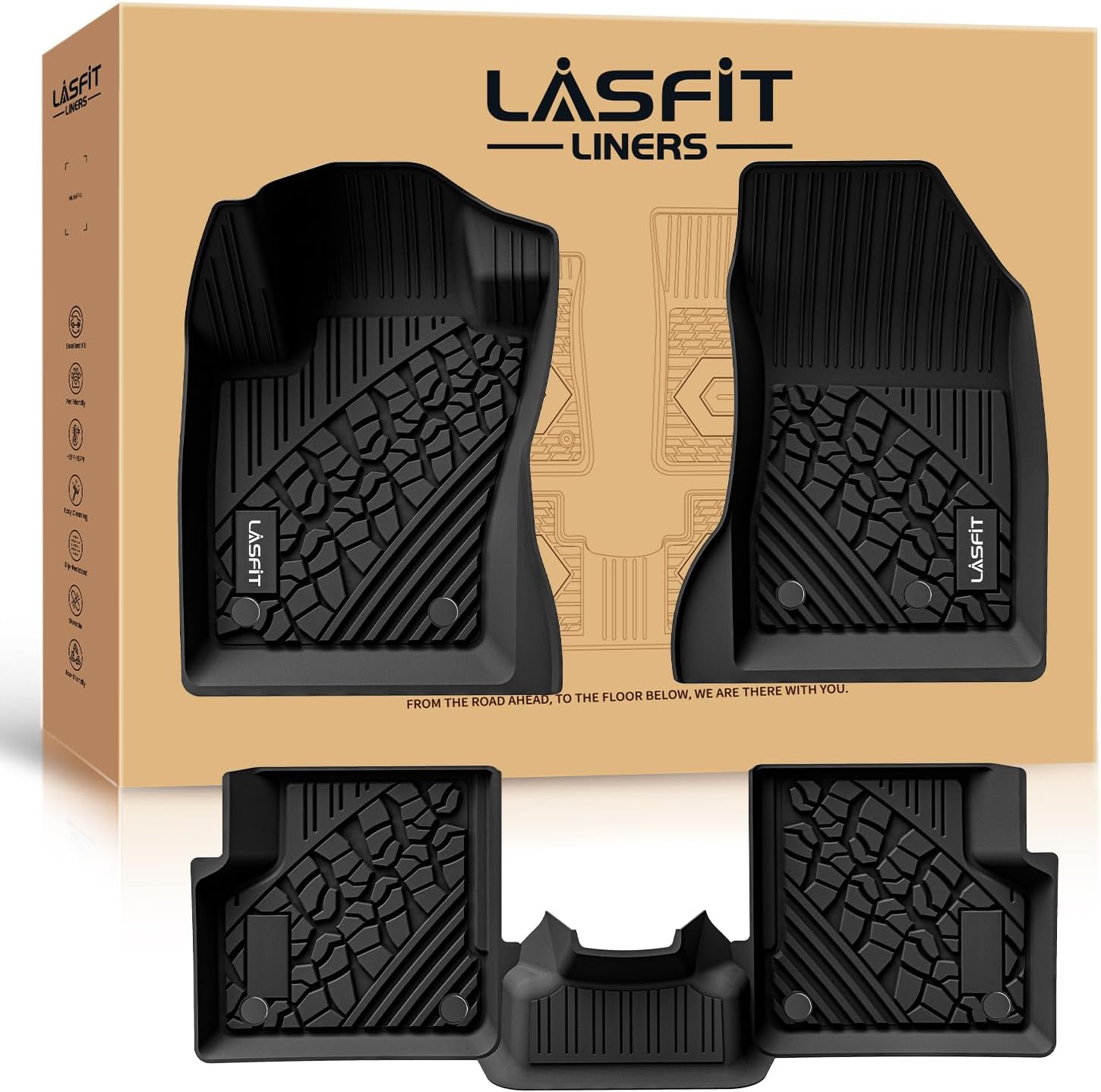 Custom Fit LASFIT Floor Mats for Jeep Renegade 2015-2023