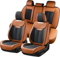 Coverado Car Seat Covers Full Set - Breathable Nappa Leather