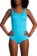 Lands' End Women's Chlorine Resistant Soft Cup Tugless One Piece sweat