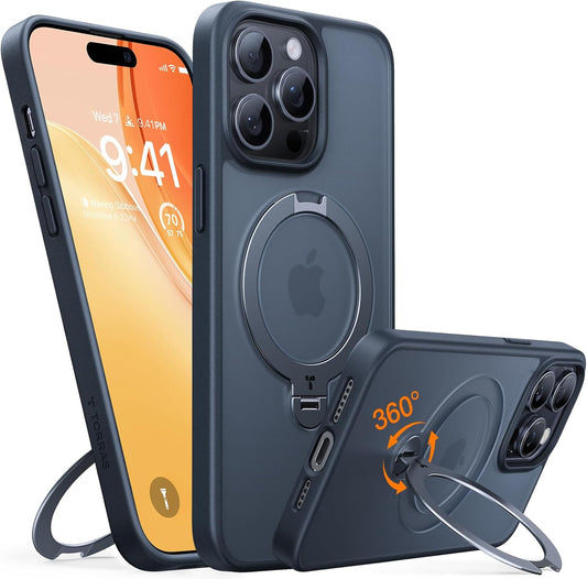 TORRAS 360 Spin Magnetic Stand for iPhone 14 Pro Max Case
