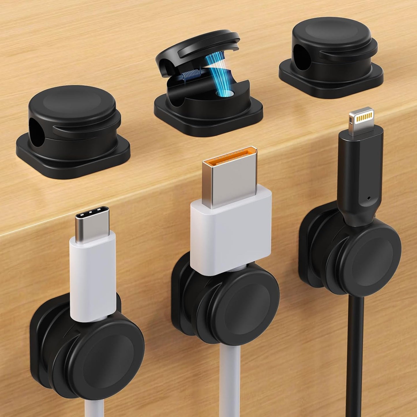 6 Pack Magnetic Cord Holder by TIKIWIK