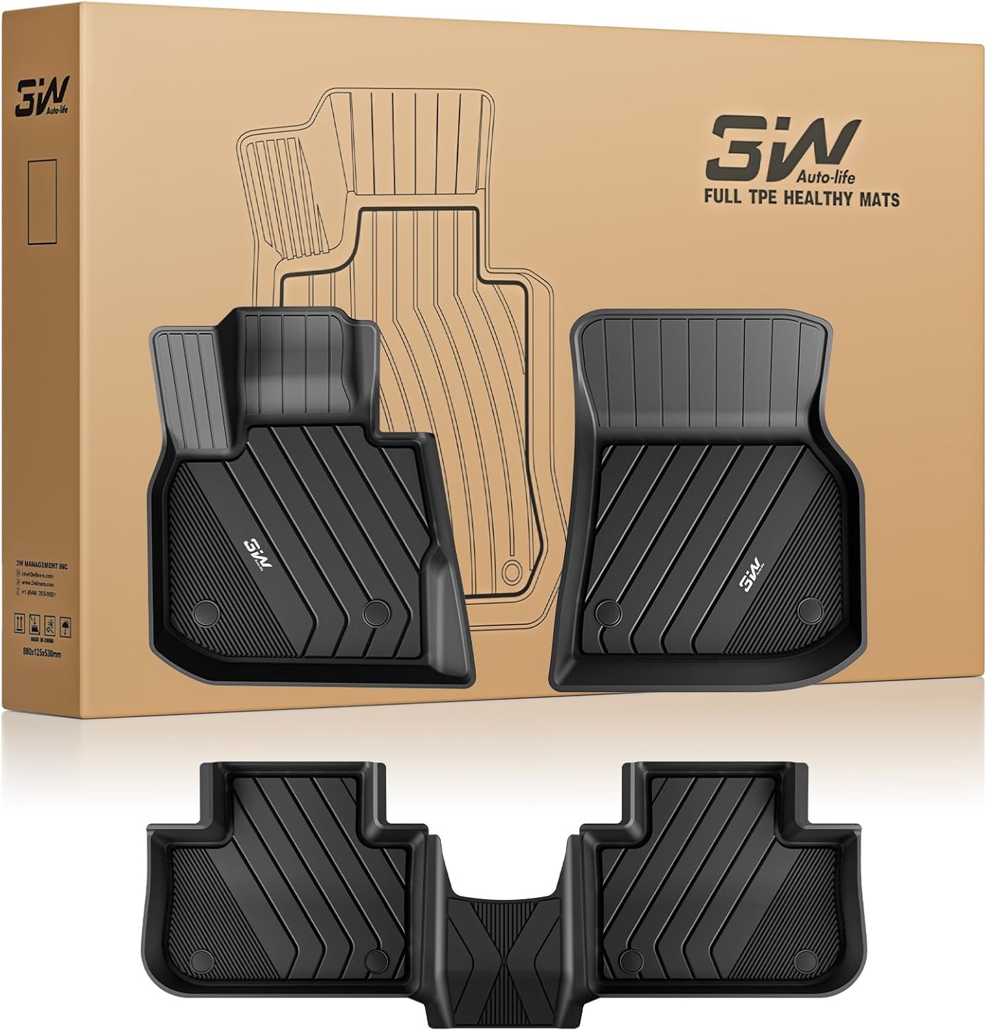 Custom Fit TPE Floor Mats for BMW X5 2019-2026 All Weather