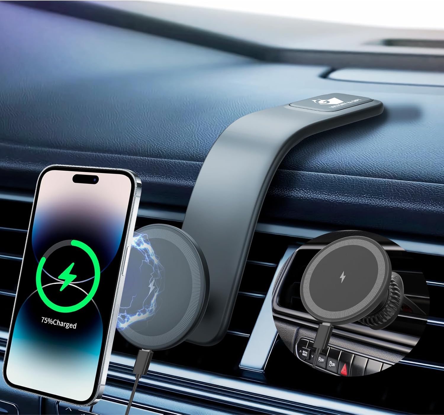 15W MagSafe Car Mount Charger: Flexible & Powerful