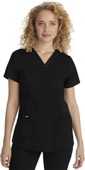 Healing Hands Scrub Top for Women Jasmin 3-Pocket - Slim Fit Comfort