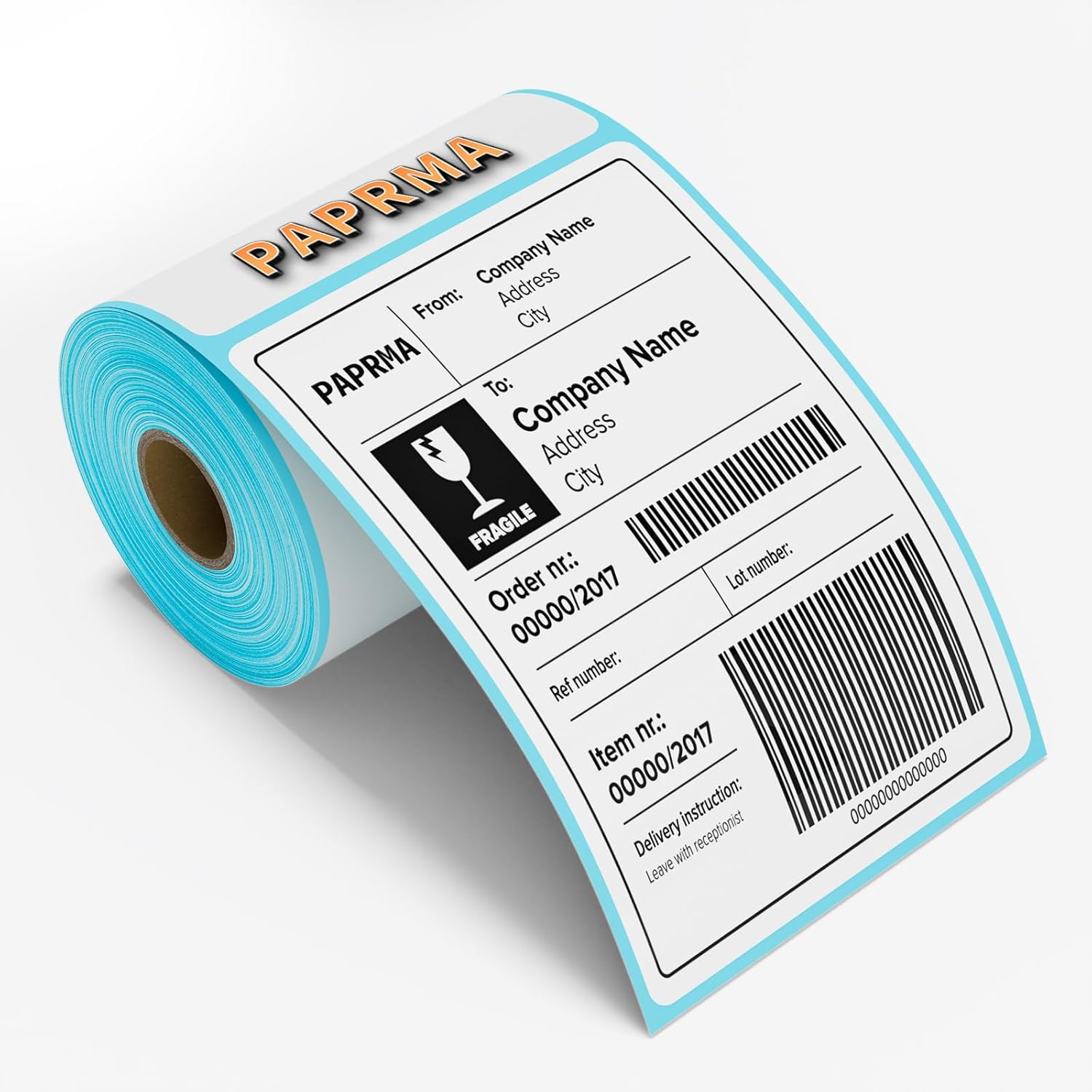 250 Zebra Rollo Compatible Shipping Labels, 4x6 - Permanent Adhesive