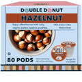 Double Donut Coffee Flavored Coffee Pods Hazelnut - 80 Count