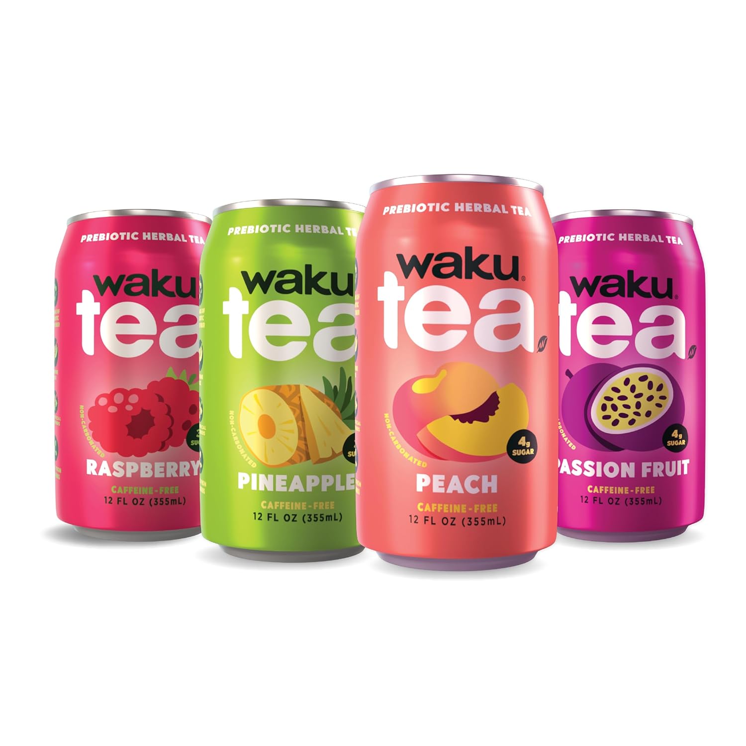 WAKU TEA Prebiotic Herbal Tea Variety Pack for Gut Health