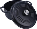 Victoria 6-Quart Cast Iron Dutch Oven with Lid and Dual Loop Handles