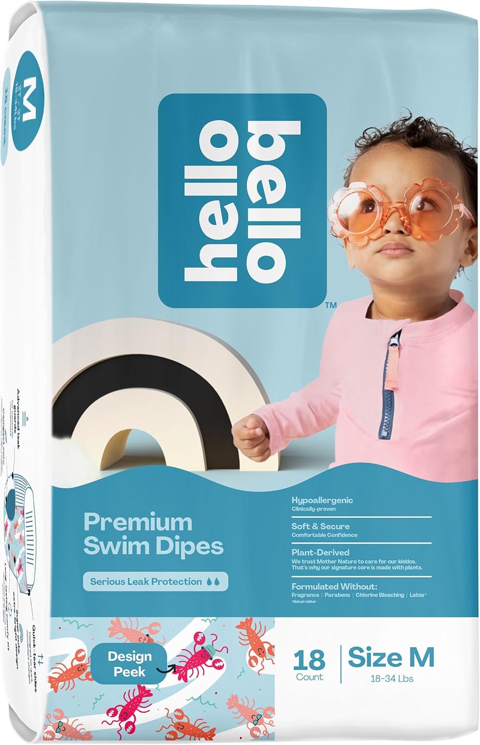 Hello Bello Eco-Friendly Swim Diapers Sz 4-5: Affordable & Stylish