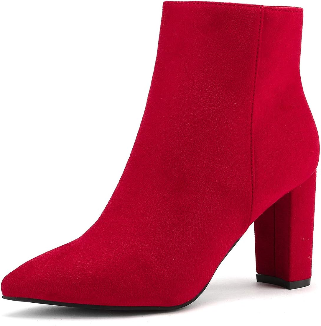 DREAM PAIRS Women's Chunky Heel Ankle Booties for Style