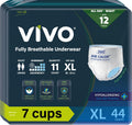 VIVO Organic Cotton Sensitive Skin Overnight Pullup Underwear