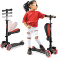 Hurtle 3-Wheeled Scooter for Kids - Sit or Stand Ride with LED Wheels