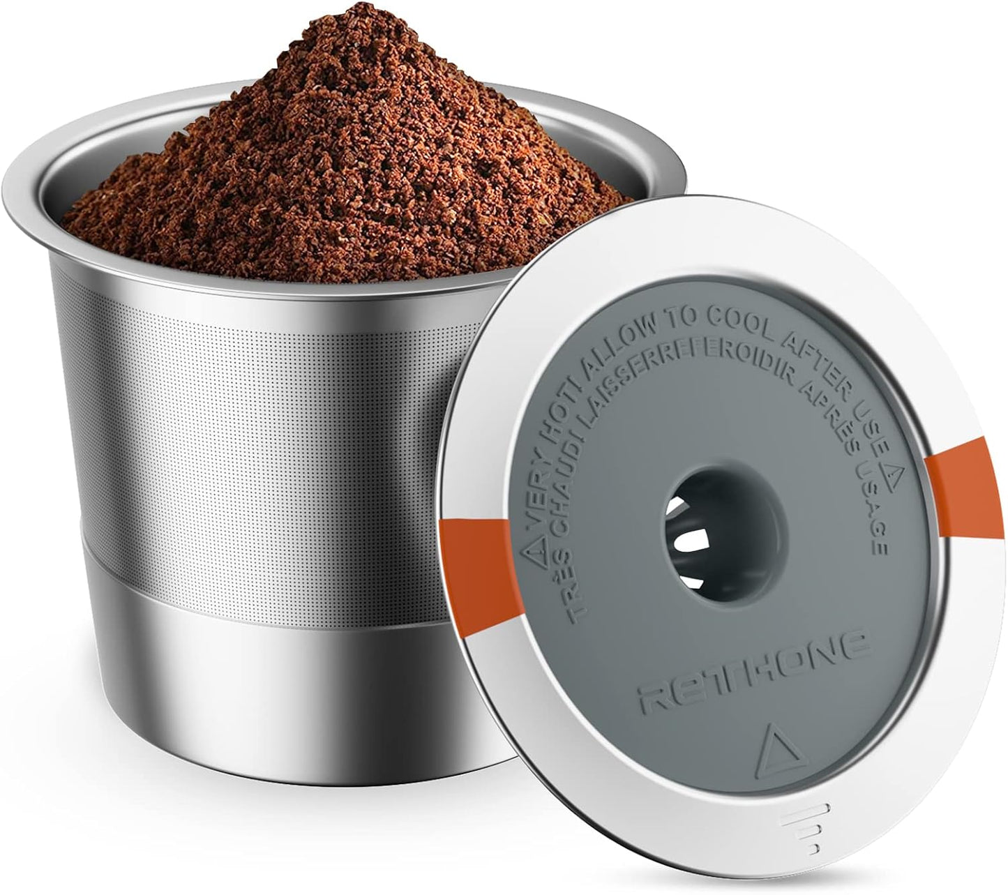 RETHONE Stainless Steel Reusable K Cup - Eco-Friendly Coffee Pods