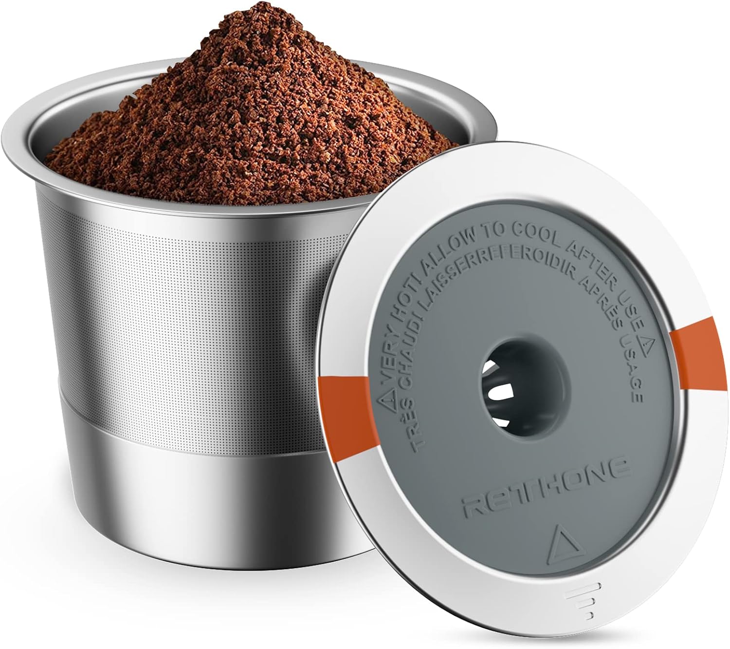 RETHONE Stainless Steel Reusable K Cup - Eco-Friendly Coffee Pods