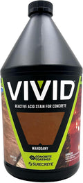CC Concrete Coatings Vivid Acid Stain for Concrete Mahogany - Durable