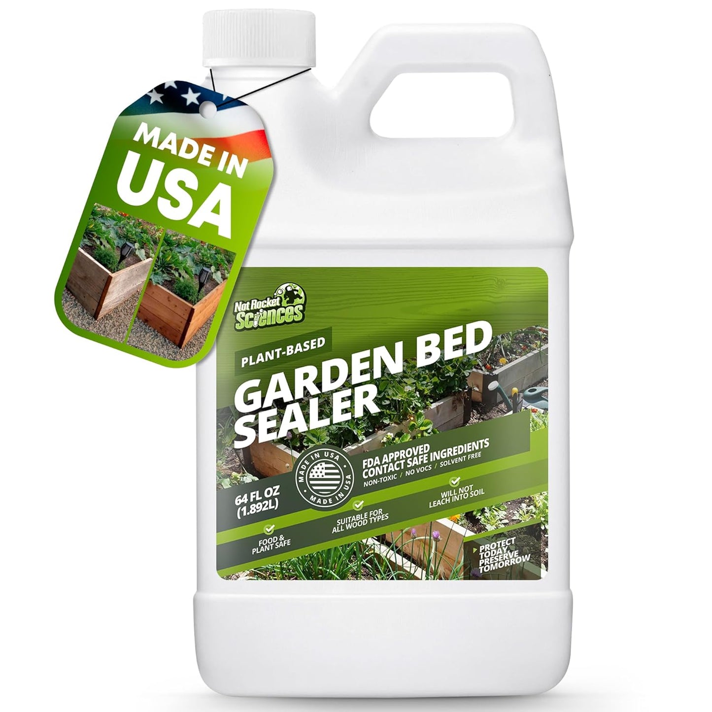 64oz Garden Box Sealer - Ideal for Wood Waterproofing Needs