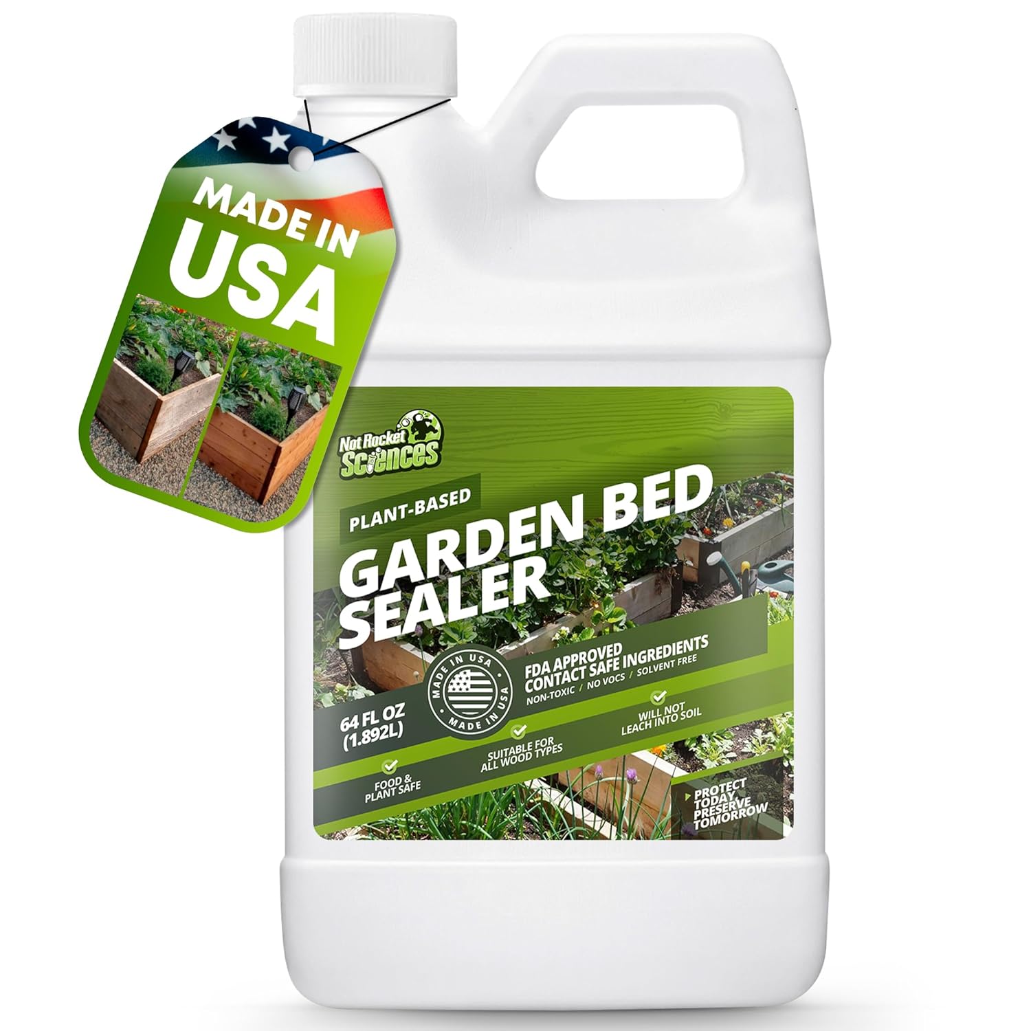 64oz Garden Box Sealer - Ideal for Wood Waterproofing Needs