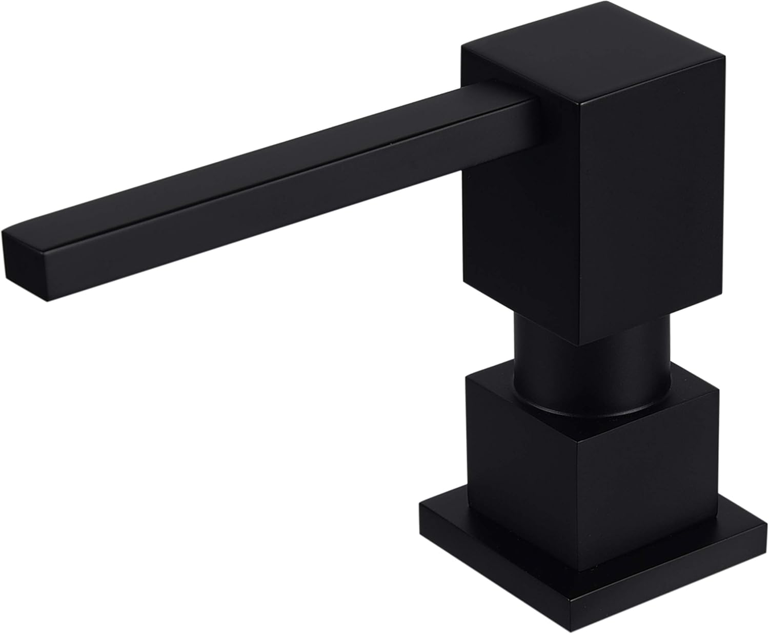 Sink Soap Dispenser for Kitchen Sink - Matte Black Brass Design