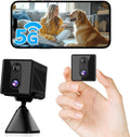 4K Wireless Spy Cam with 5GHz WiFi, 100-Day Battery