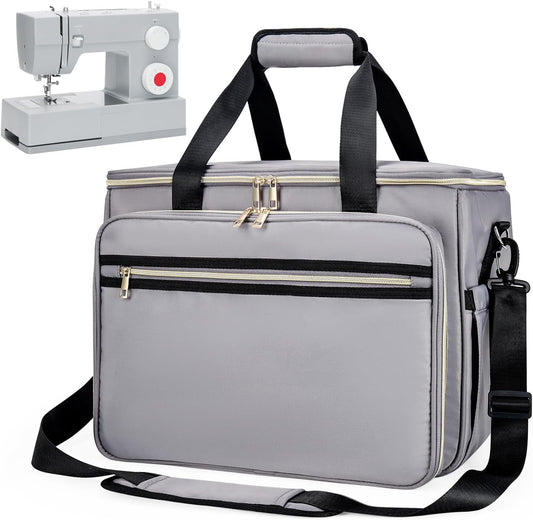 Sewing Machine Carrying Case with Removable Padding for Travel