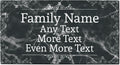 Custom Name Four Lines Personalized Doormat - Simulated Marble Welcome