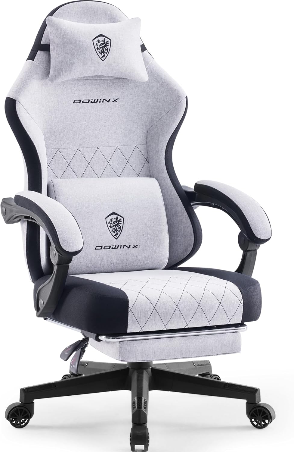 Dowinx High Back Gaming Chair with Massage Lumbar Support