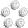 5 Packs Hardwired Smoke Detector Carbon Monoxide Detector Combo - Dual