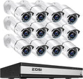 ZOSI H.265+ 1080p 16 Channel Home Security Camera System - AI