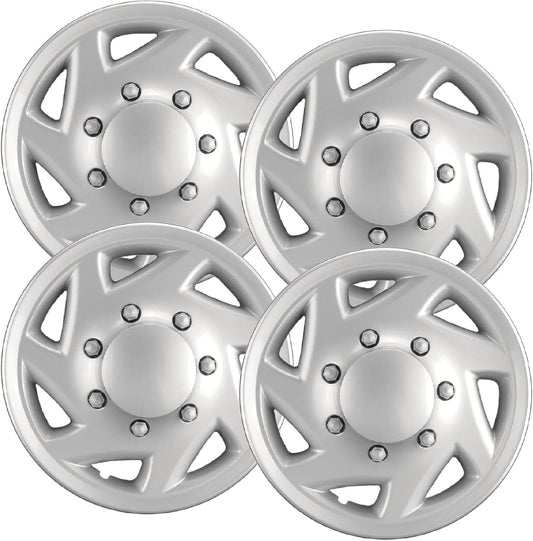 Premium Quality 16 Silver Hubcaps for Ford Van - Set of 4