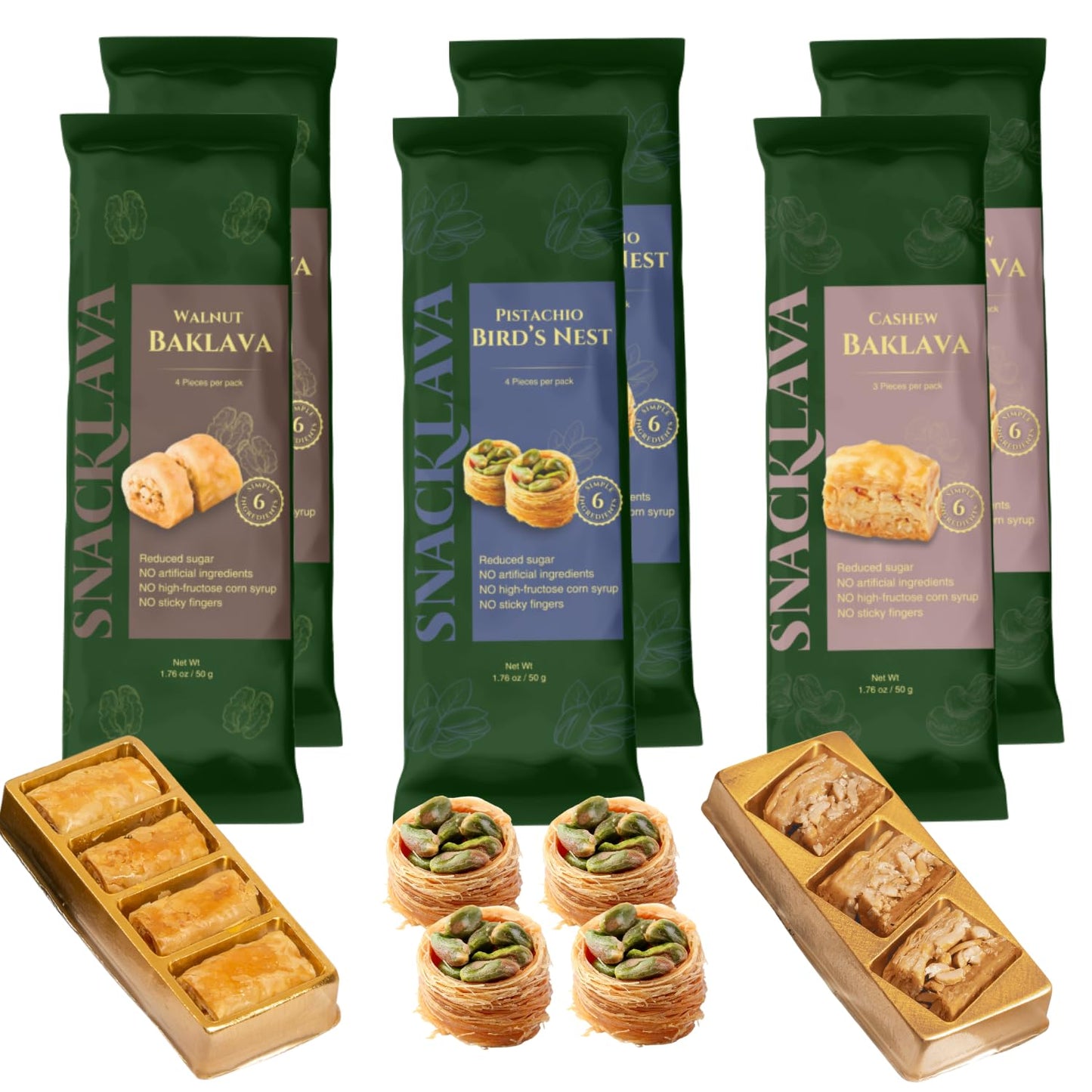 Snacklava Variety Pack - Delicious Baklava Treats for Everyone