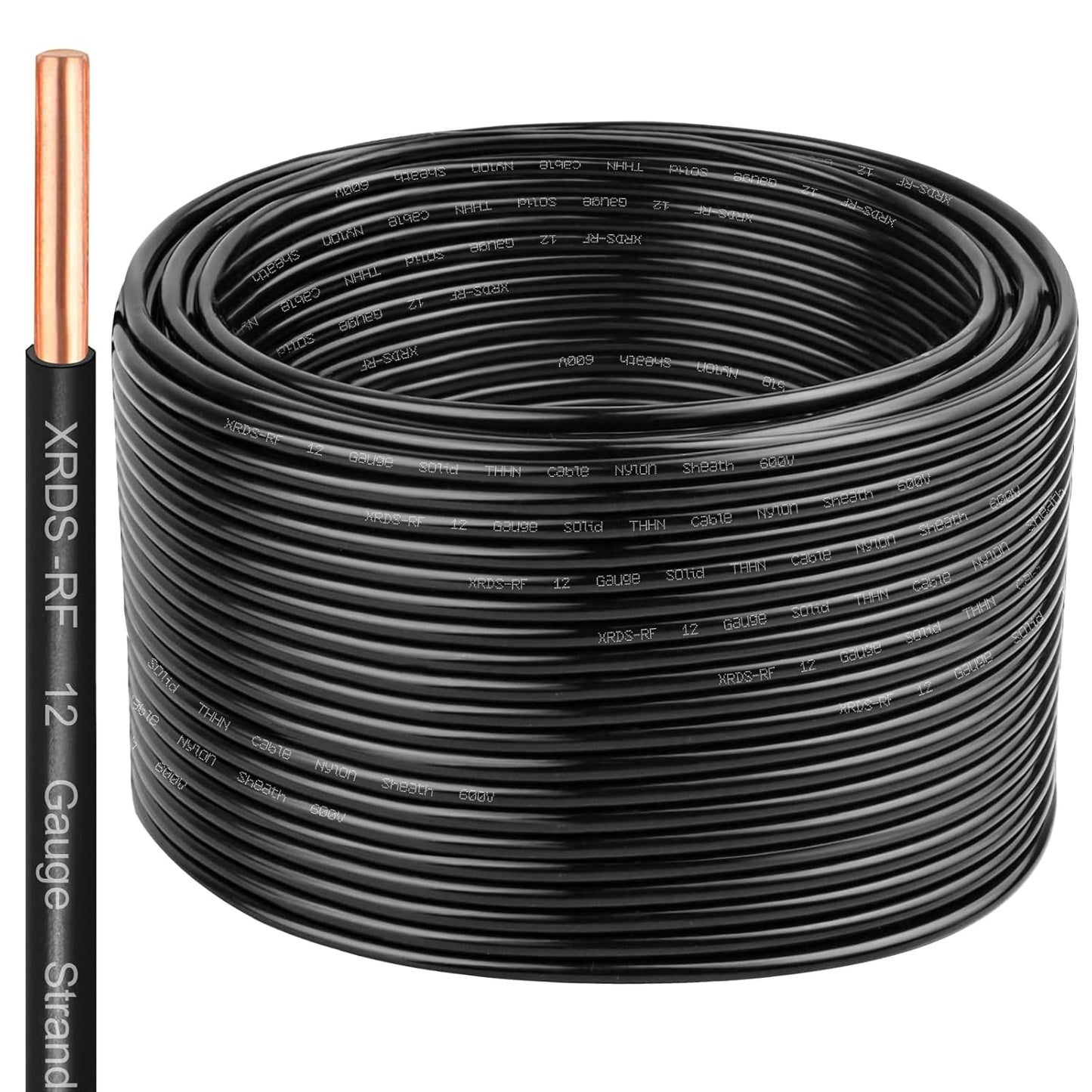 THHN Wire 200 FT Single Bare Copper Conductor for All Projects