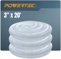 POWERTEC 3 Inch x 20 Feet Dust Collection Hose for Woodworking
