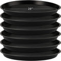 Eccliy 6 Pack Plastic Plant Saucer for Indoor and Outdoor Use