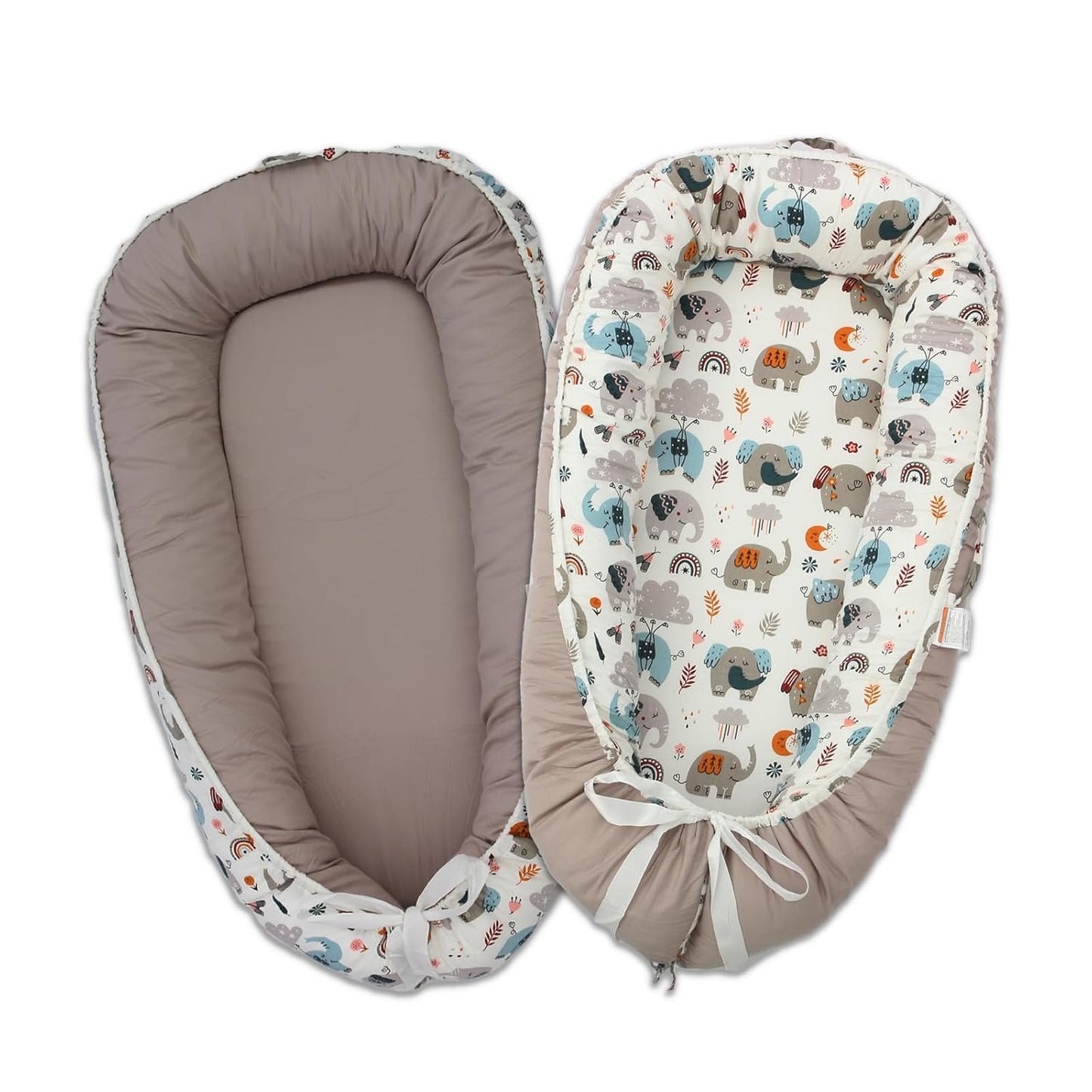 Baby Lounger for Newborns, Soft Cotton Infant Nest Co Sleeper
