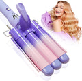3 Barrel Curling Iron Hair Crimper - Natural Waves Fast Heat