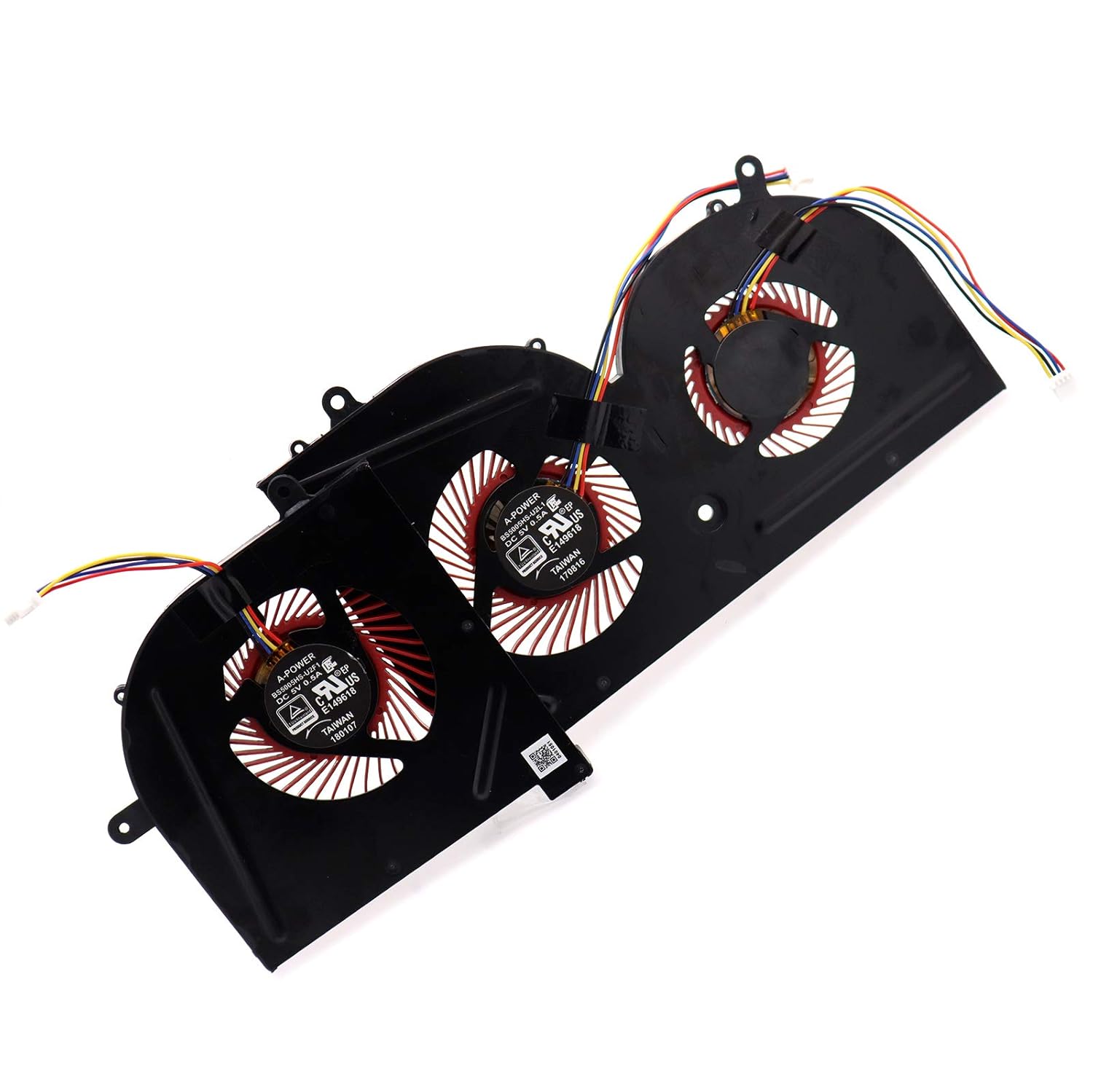 CPU GPU Graphics Cooling Fan Replacement for MSi GS63VR GS73VR