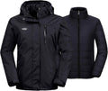 Women's 3-in-1 Waterproof Ski Jacket - Warm, Windproof Coat