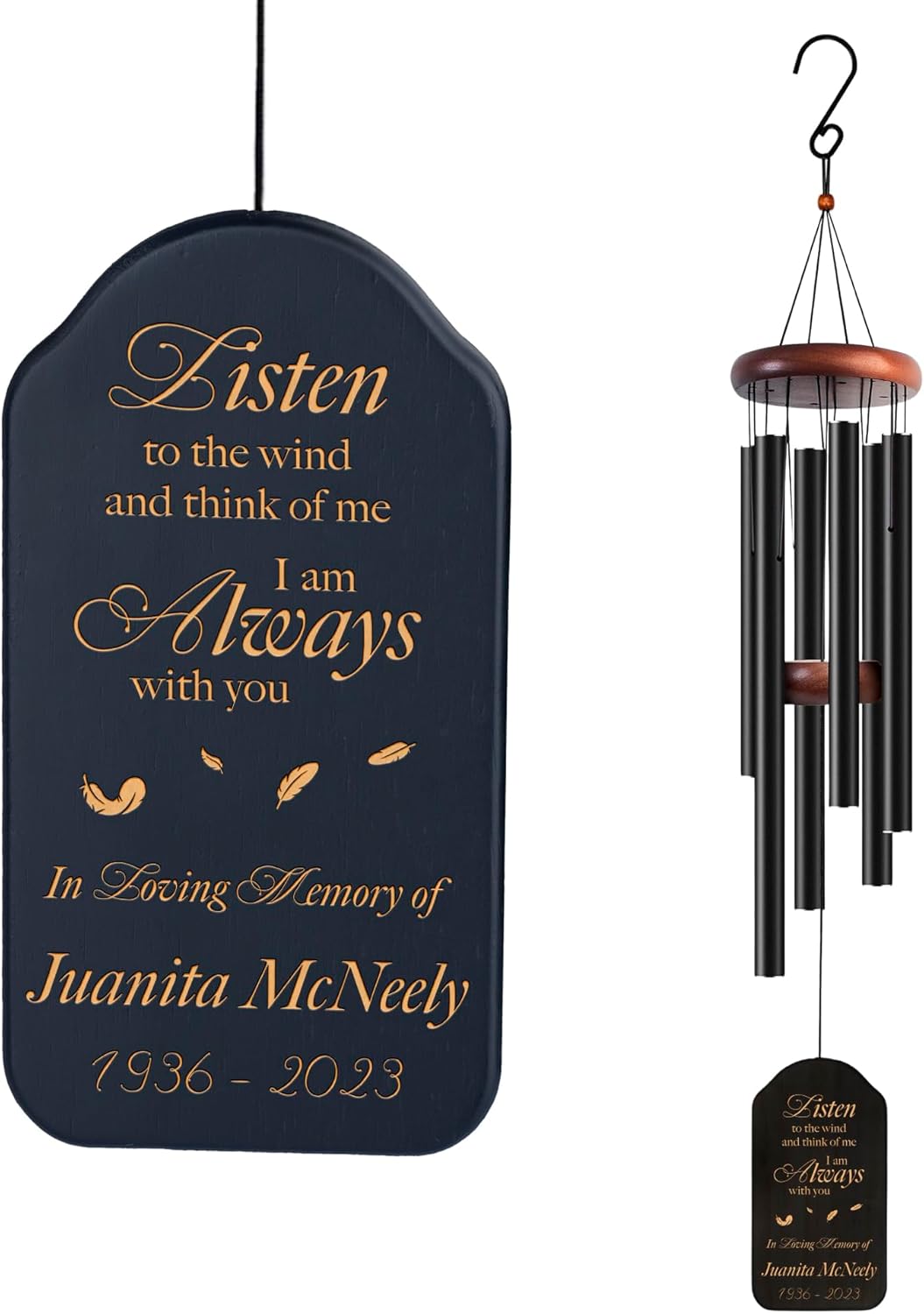 Personalized Memorial Wind Chime for Loss of Beloved One