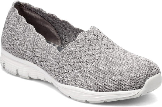 Skechers Women's Seager Slip-on with Scalloped Collar Design