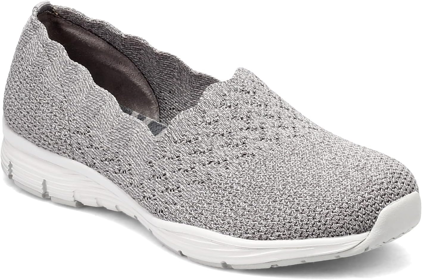 Skechers Women's Seager Slip-on with Scalloped Collar Design