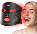 Red Light Therapy for Face Mask - Portable 3-Mode LED Treatment